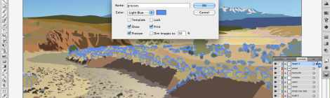 Screen shot of layers in Adobe Illustrator